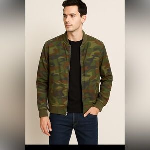 GAP Green Camouflage Bomber Jacket